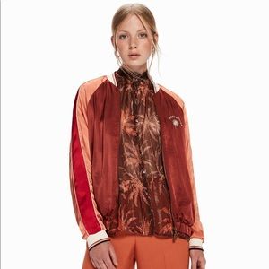 Scotch & Soda satin color-blocked bomber. Size XS